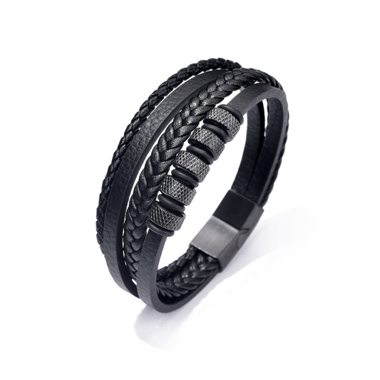 Bratara-barbati-piele-naturala-negru-Cercuri.jpg