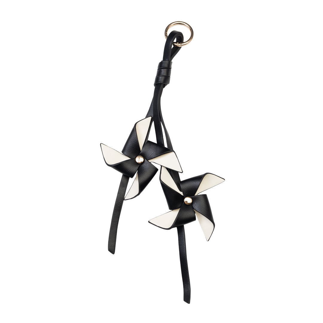 Breloc flori negru Flowers