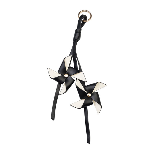Breloc flori negru Flowers