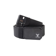 Cinturón elástico para hombre, hebilla magnética, ajustable a múltiples tamaños (máximo 125cm), negro Tor
