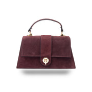 Borsa da donna in vera pelle bordeaux Verona