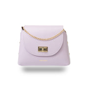Sac à main femme en cuir véritable lilas Raisa