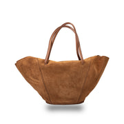 Sac à main pour femme en cuir véritable marron Diana