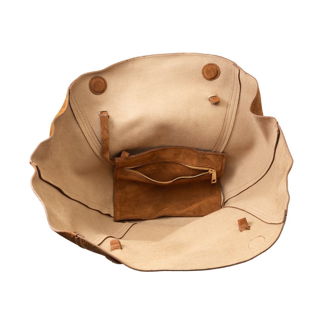 Sac à main pour femme en cuir véritable marron Diana