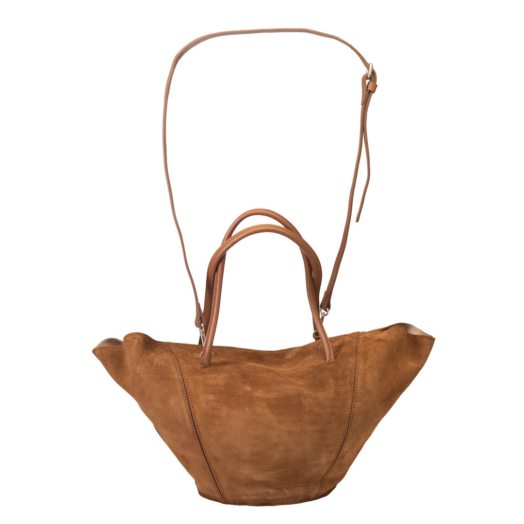 Sac à main pour femme en cuir véritable marron Diana