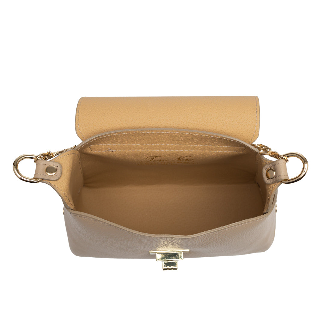 Damska torba z naturalnego zamszu, taupe Raisa