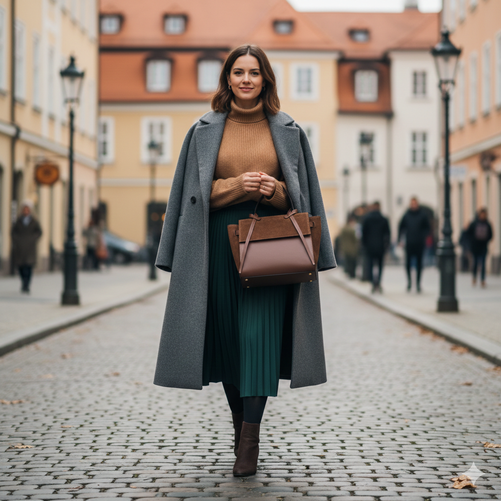 Erika sötétbarna velúr női táska