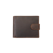 Portefeuille en cuir véritable marron POIL