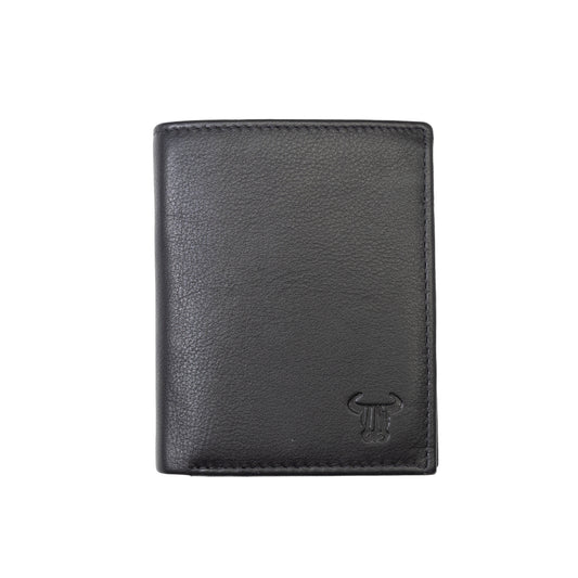 Portefeuille homme en cuir véritable noir Ryan, protection RFID